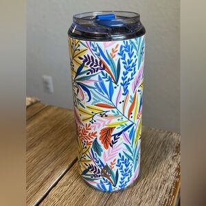 Floral Insulated Tumbler with Lid